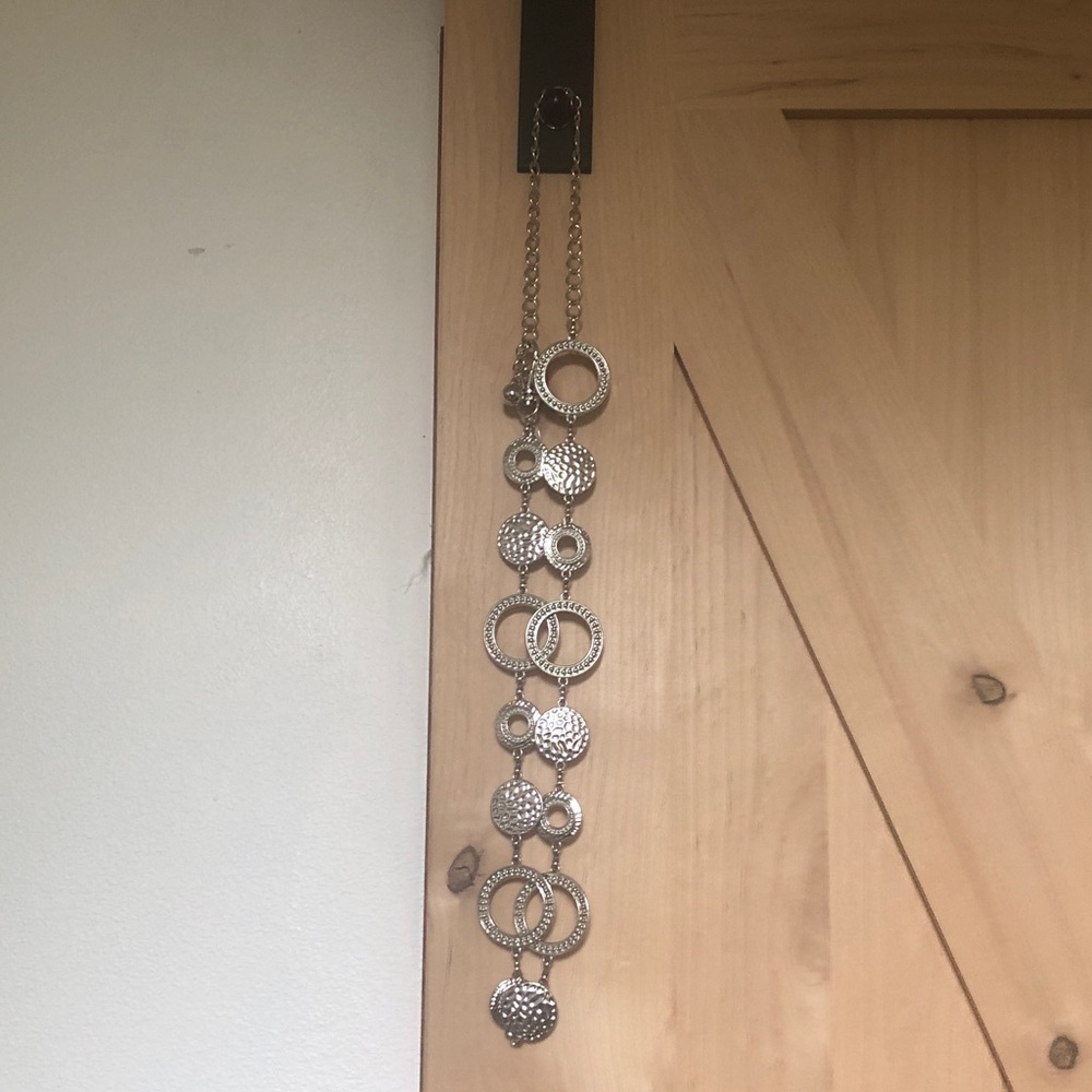 Silver disc belt with extension